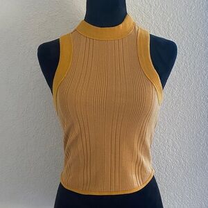 BDG Golden Ribbed Tank Top
